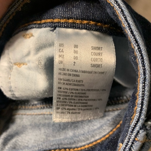 00 short AEO blue jeans - Picture 4 of 4
